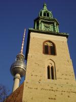 Berlino (D), Torre della Televisione e Marienkirche, Novembre 2012