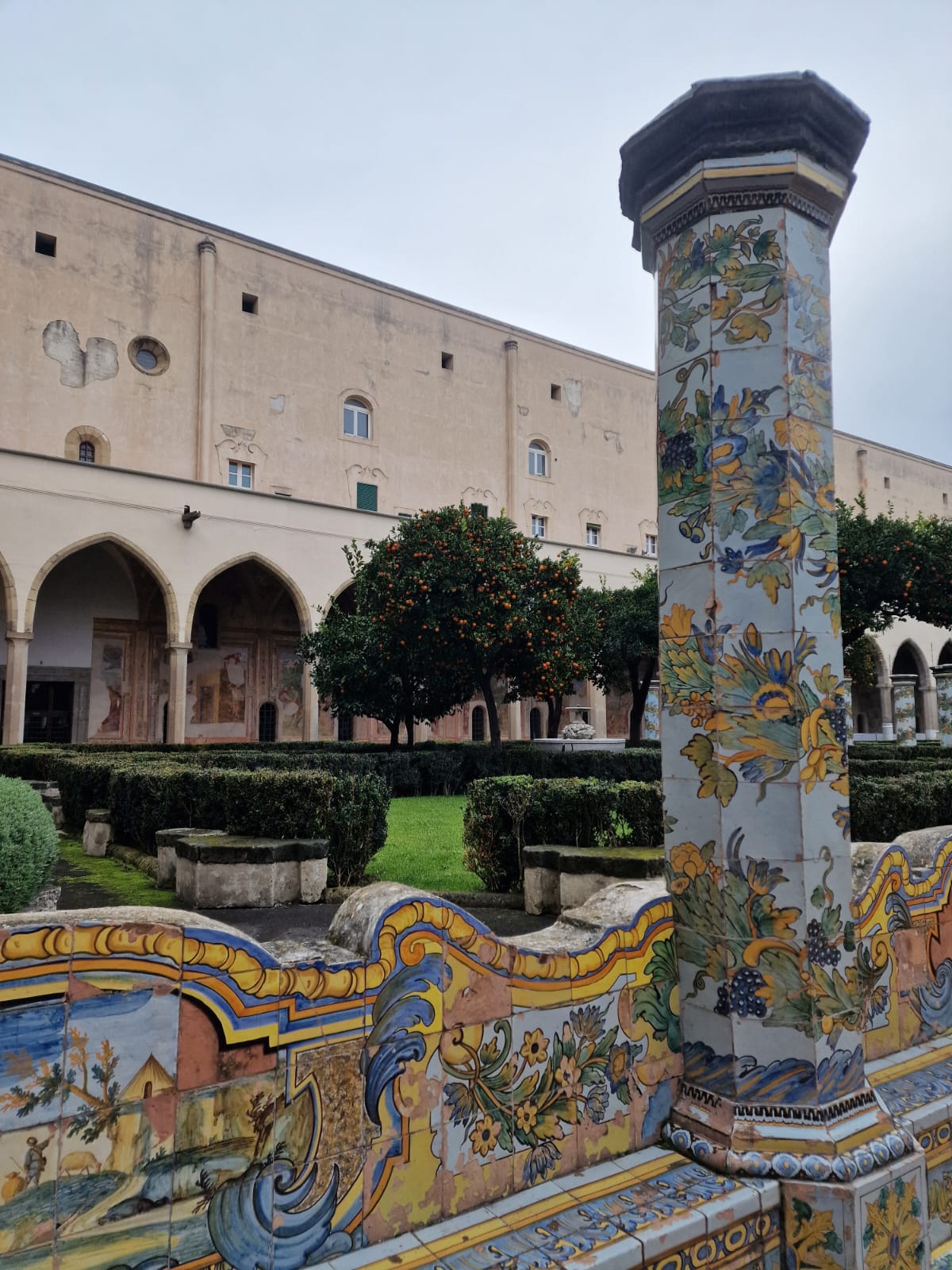 Napoli, Gennaio 2025, Chiostro del Complesso Monumentale di S. Chiara